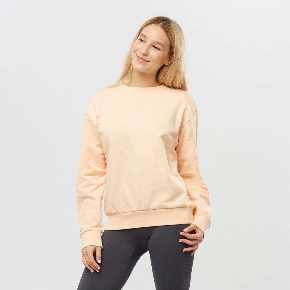 Salomon Israel OUTLIFE SUMMER - Womens Pullover - Beige (TKLX-82416)